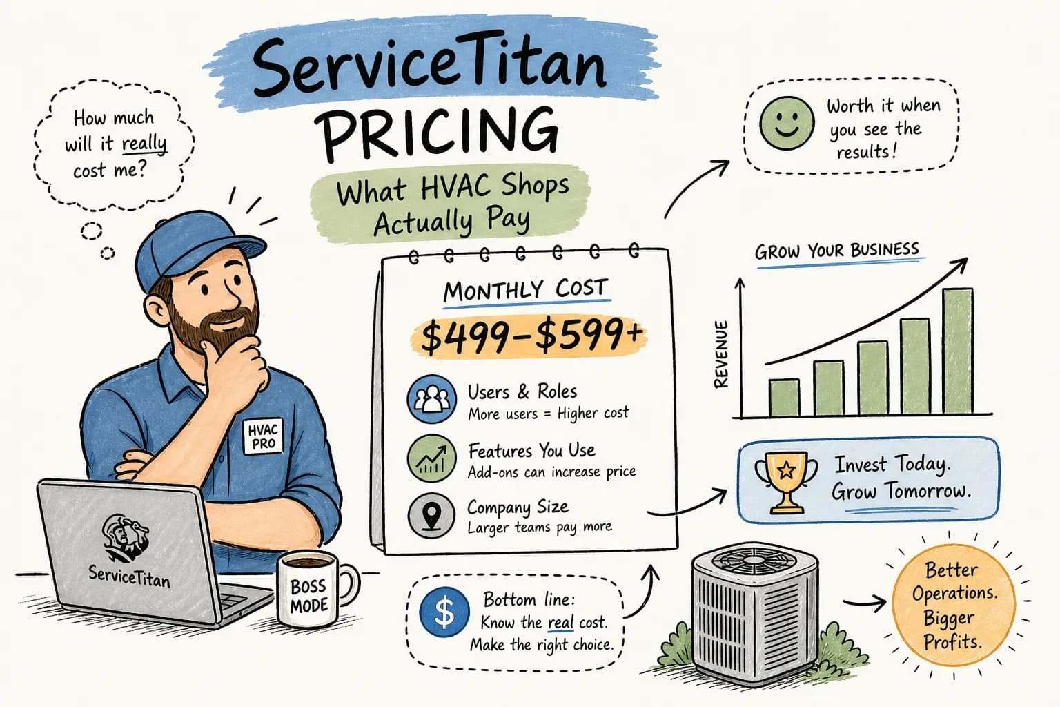 ServiceTitan Pricing Per Month: What HVAC Shops Actually Pay
