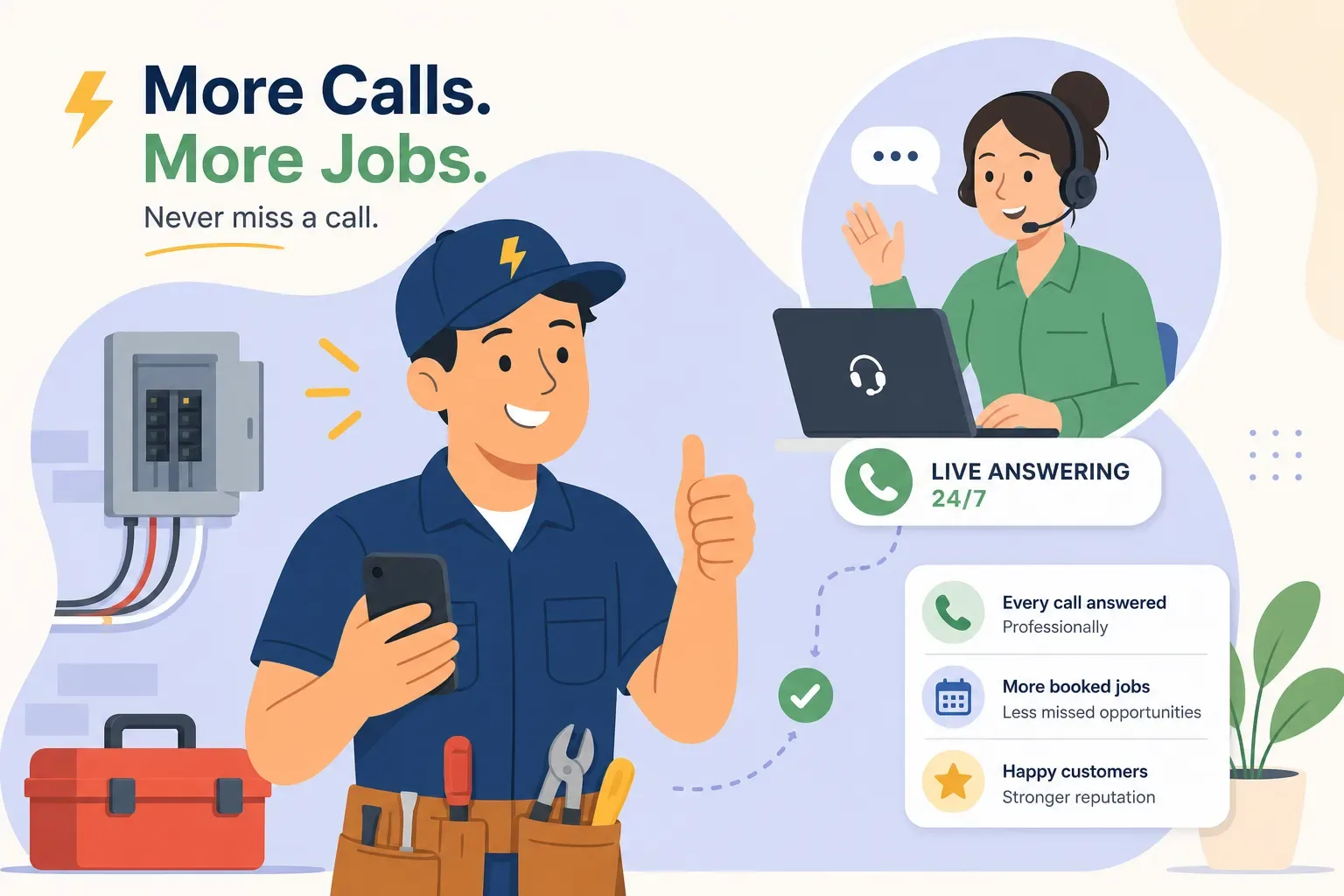 The Best Answering Service for Electricians